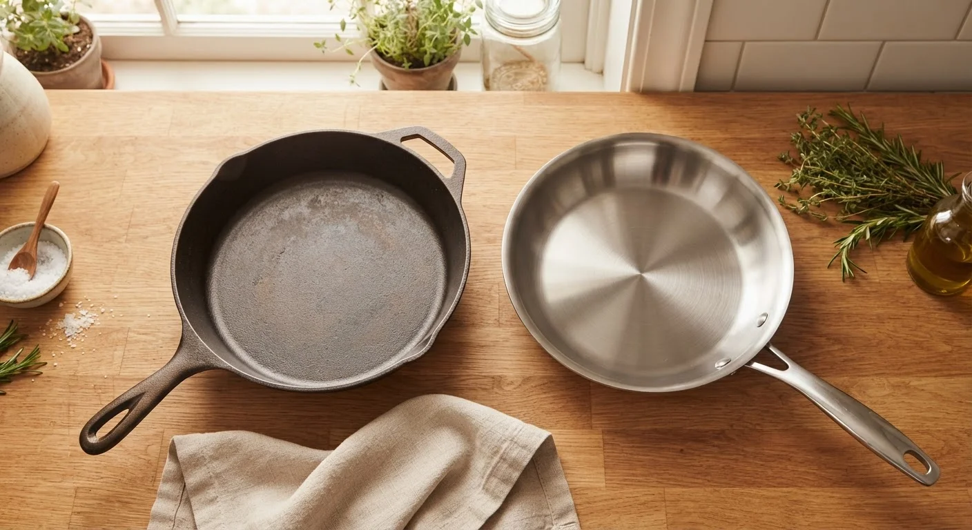 Cast Iron vs. Stainless Steel: Choosing Your Everyday Pan