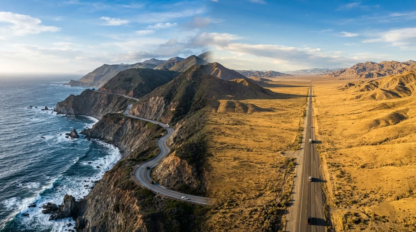 Coastal Highway vs. Interior Routes: Choosing the Right Road Trip Style