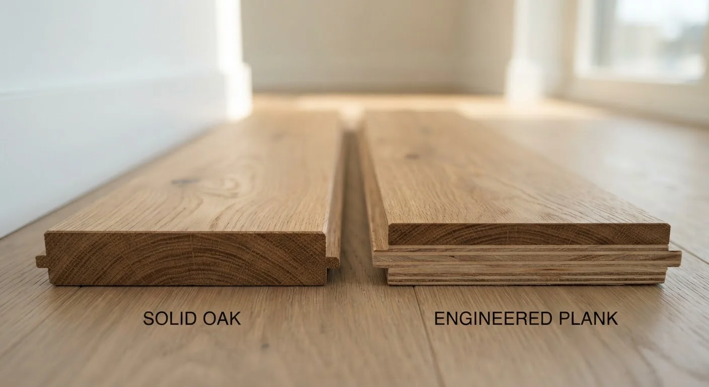 Engineered Hardwood vs. Solid Hardwood Flooring