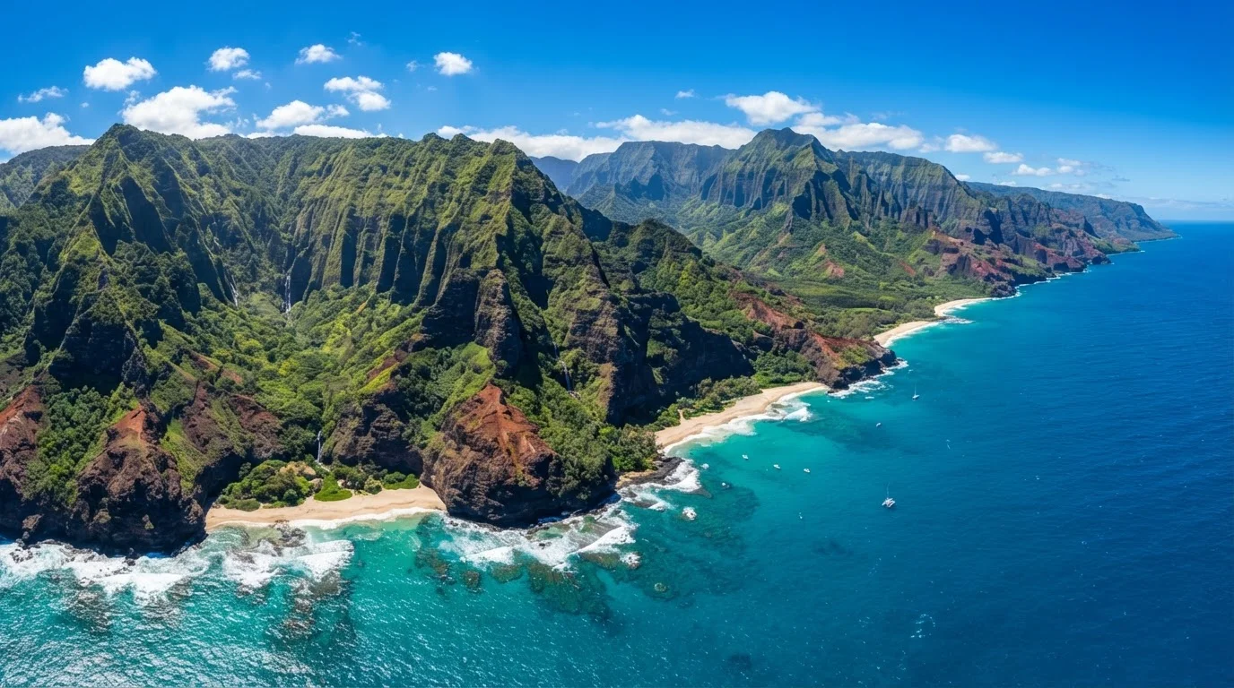 Hawaii's Six Main Islands, Side by Side