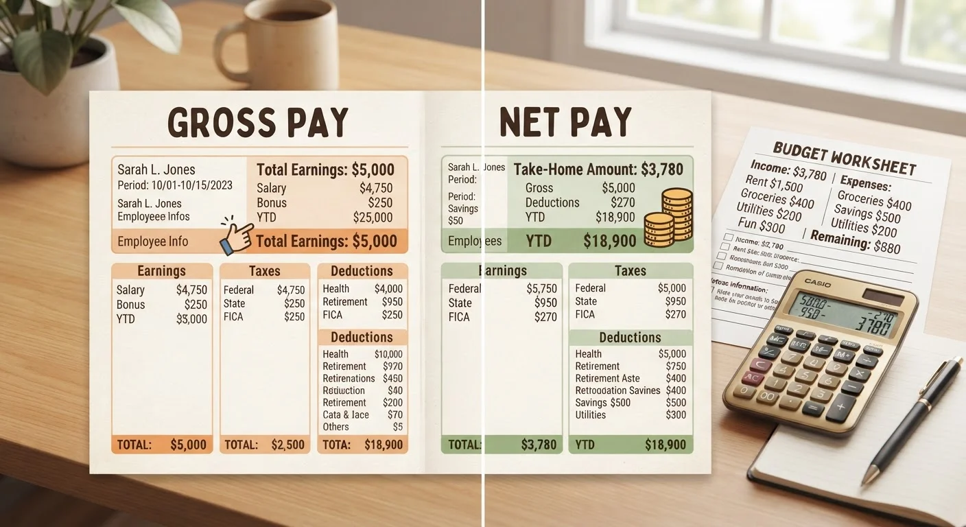 Net Income vs. Gross Income: Why the Difference Matters for Budgeting