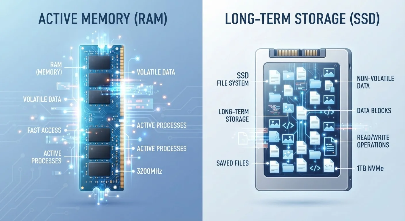 RAM vs. Storage: The Confusion That Costs People Money