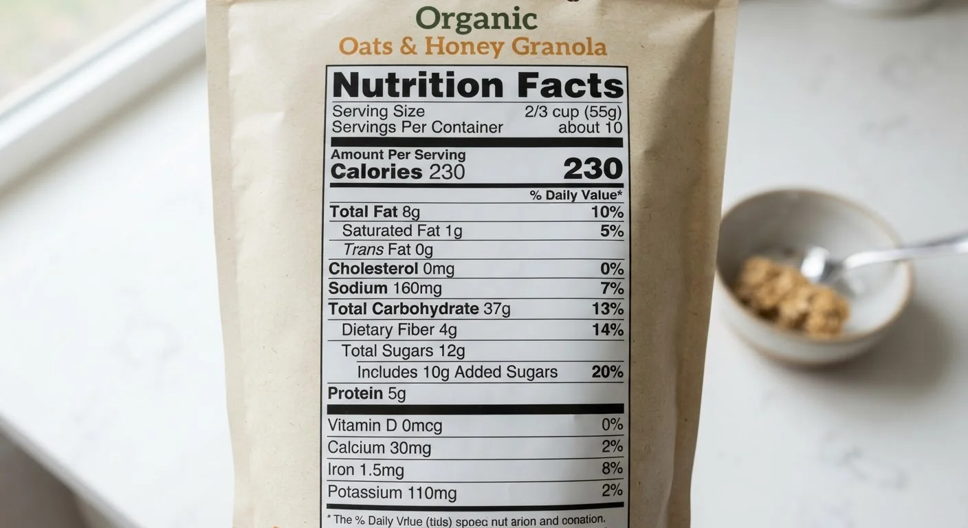 Reading a Nutrition Facts Label Without Getting Lost