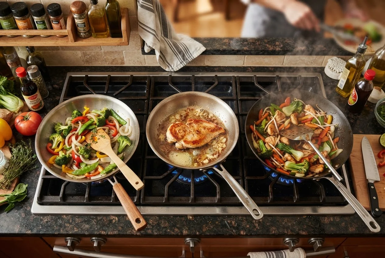 Sauté, Pan-Fry, and Stir-Fry: What Sets Them Apart