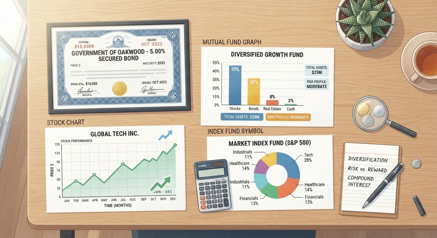 Stocks, Bonds, and Funds: A Plain-Language Map of the Investment Landscape