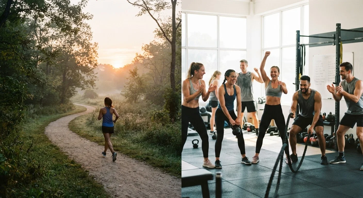 The Trade-Offs of Working Out Alone vs. With Others