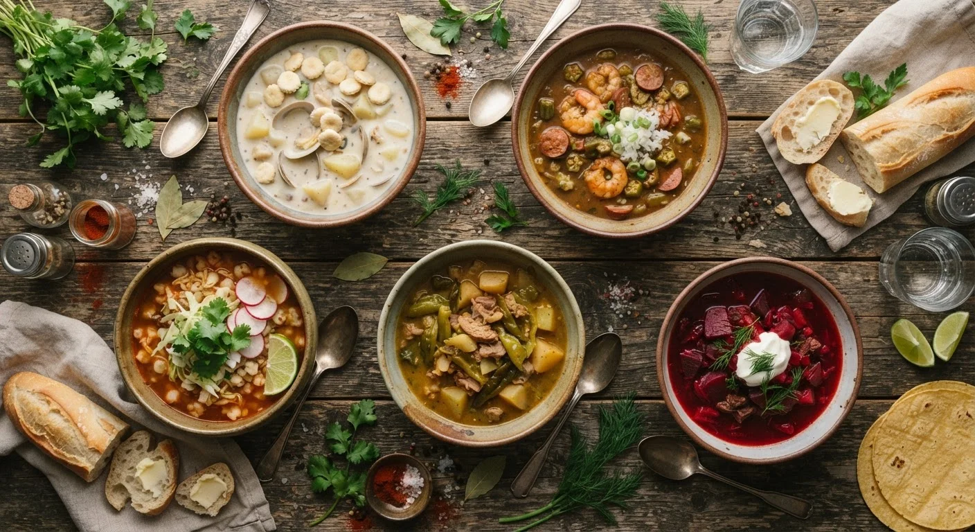 The World in a Bowl: Regional American Soups and What They Reveal About Local Identity