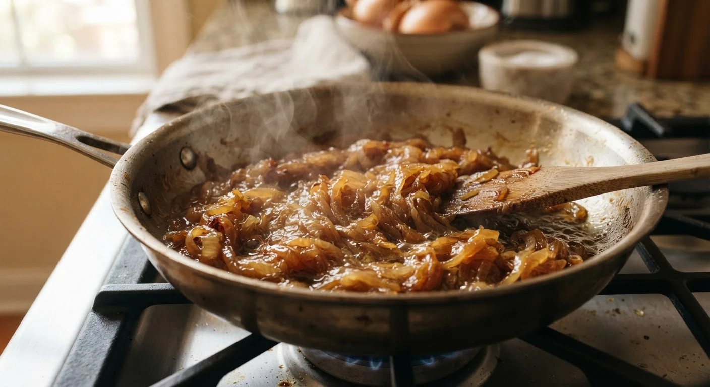 Why Your Onions Aren't Caramelizing (And What's Really Happening in the Pan)